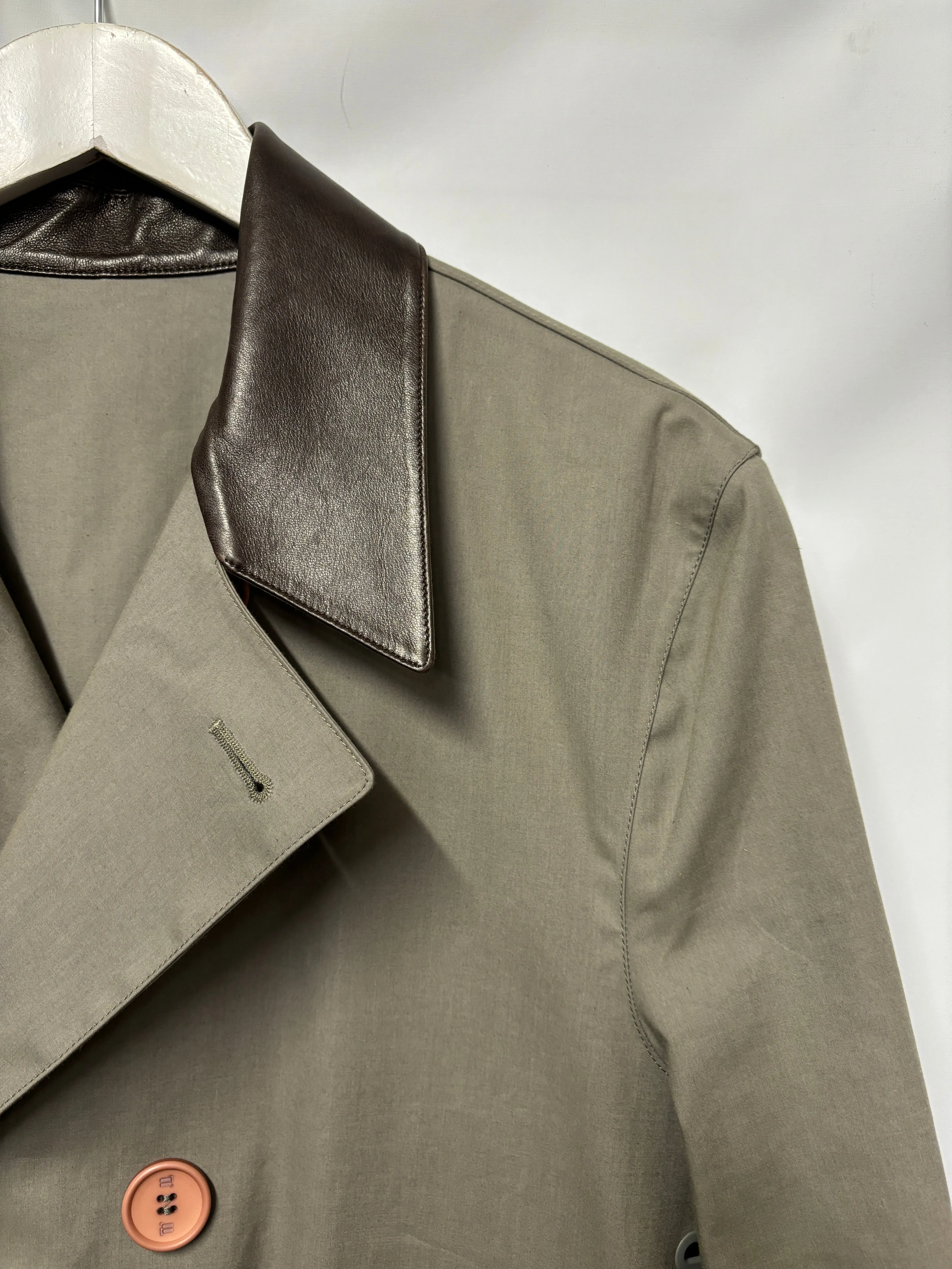 Balenciaga Grey Mac Trench Coat Large