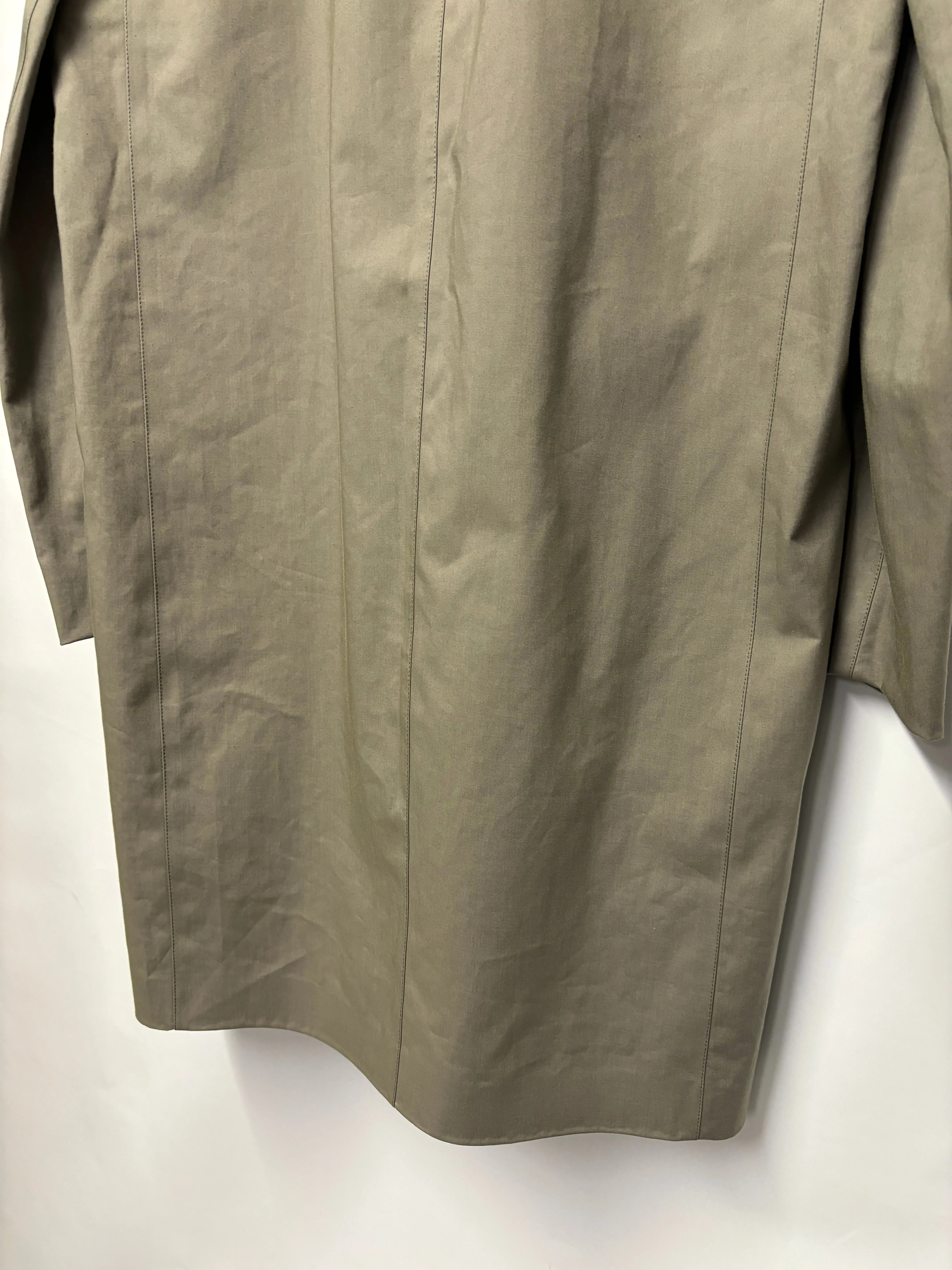 Balenciaga Grey Mac Trench Coat Large