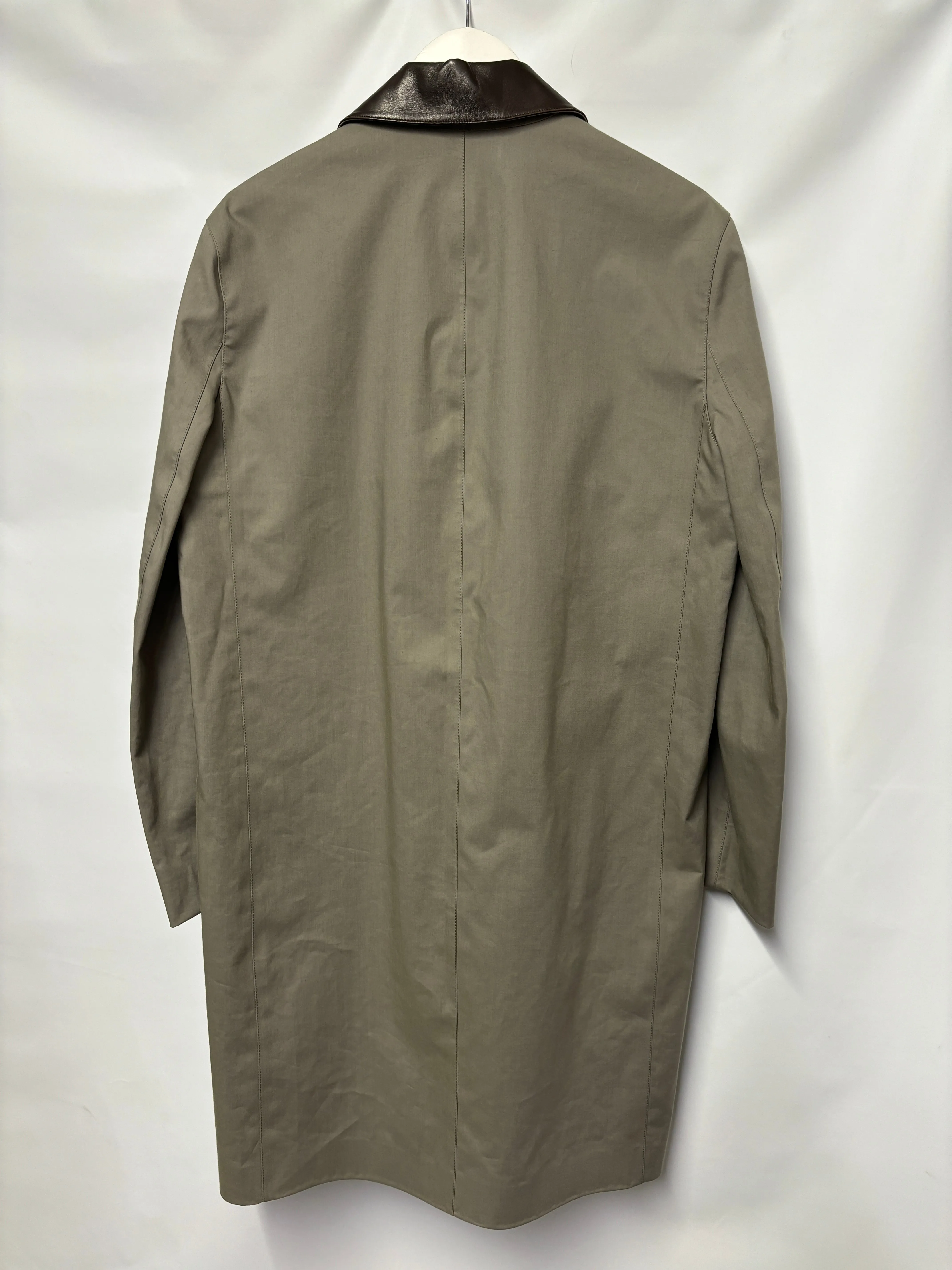 Balenciaga Grey Mac Trench Coat Large