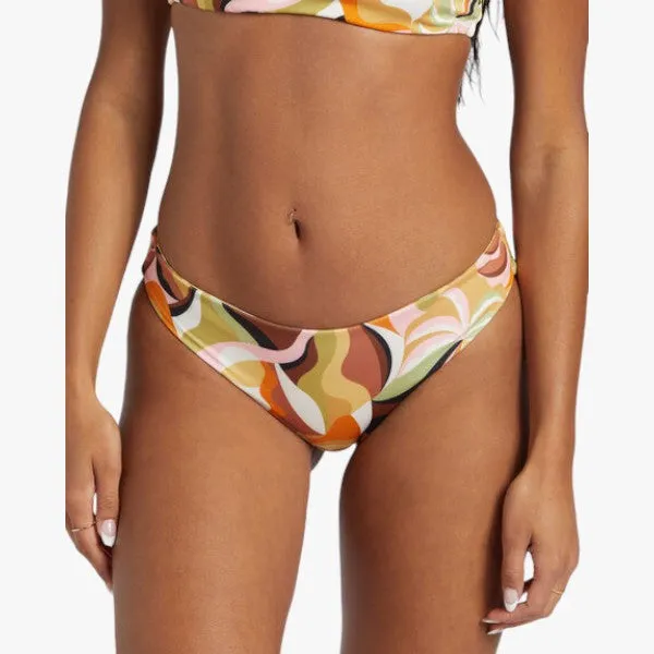 Billabong Womens Return To Paradise Rev Lowride Bikini Bottom Multi