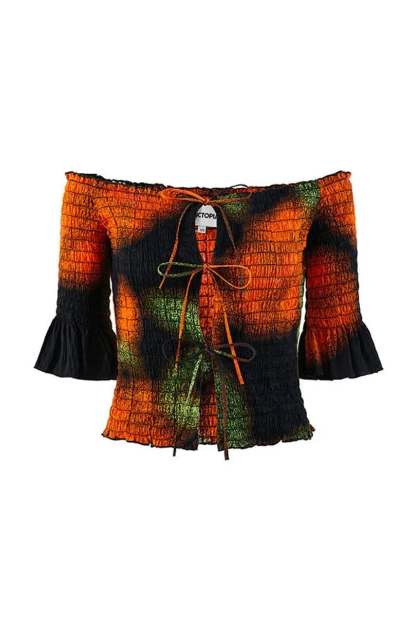 BLACK ROSA OFF-SHOULDER TOP