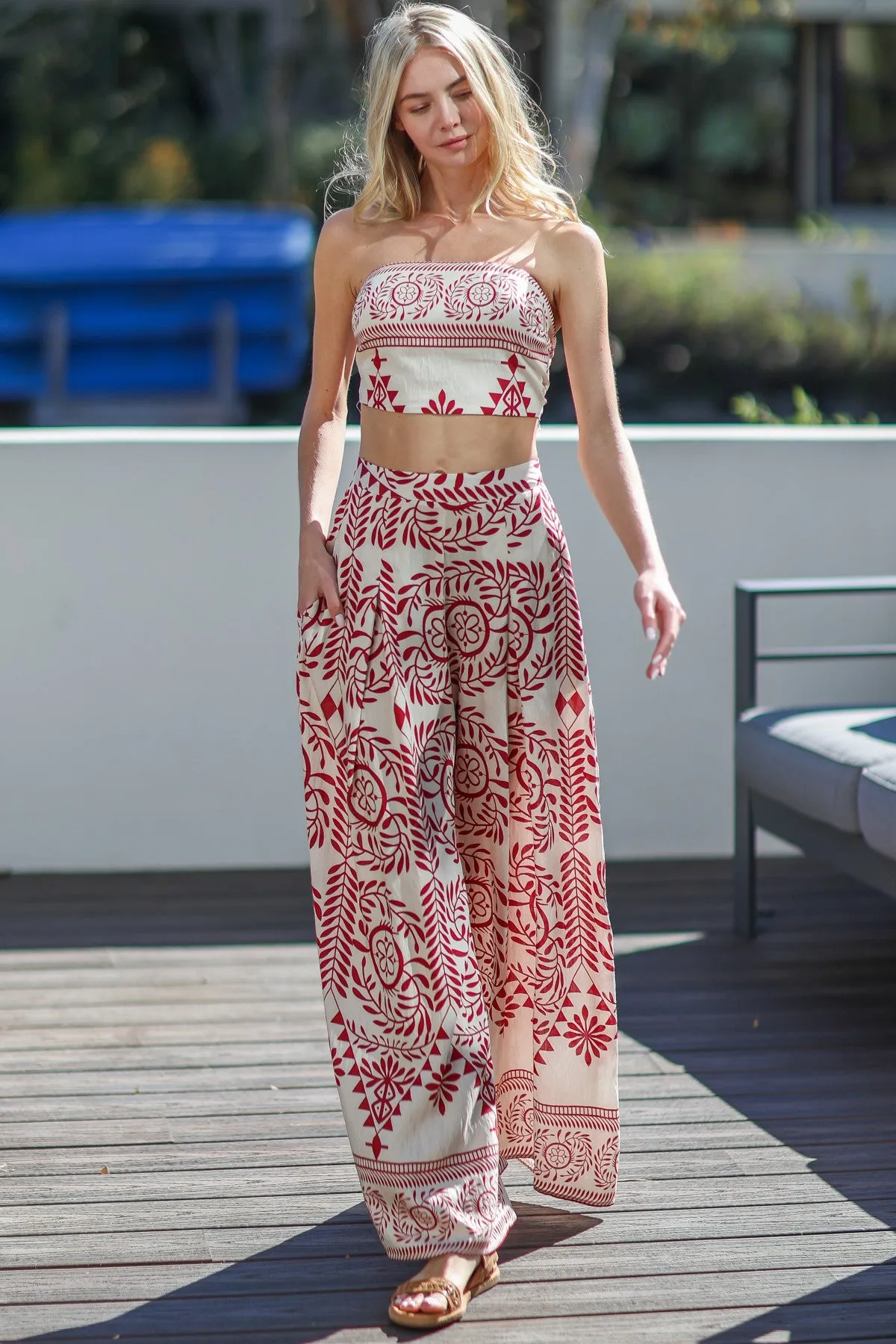 D2748 - Tube Top Pant Set