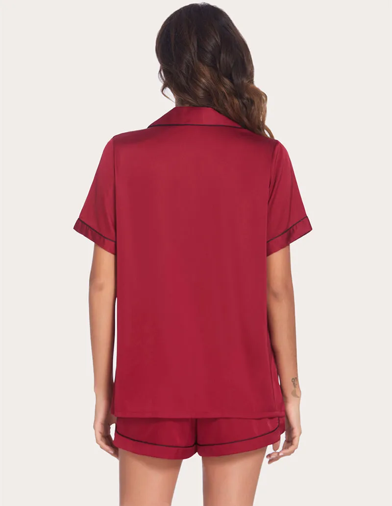 Ekouaer Piping Pajamas Set (US Only)