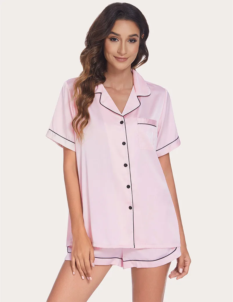 Ekouaer Piping Pajamas Set (US Only)