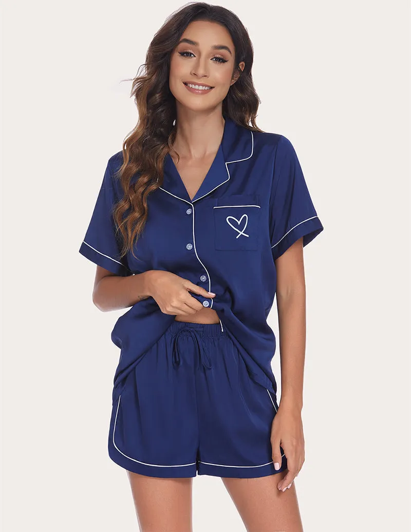 Ekouaer Piping Pajamas Set (US Only)