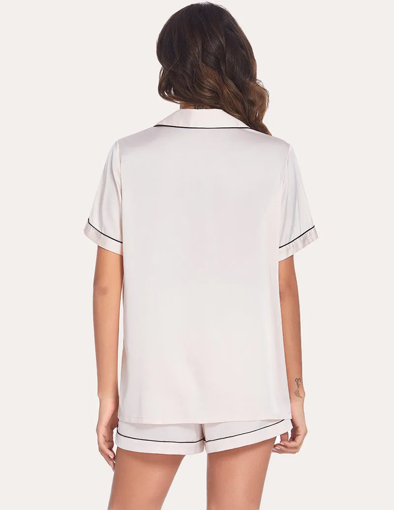 Ekouaer Piping Pajamas Set (US Only)