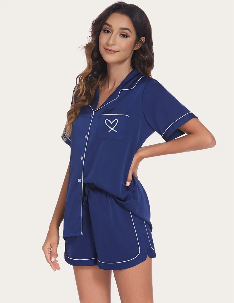 Ekouaer Piping Pajamas Set (US Only)