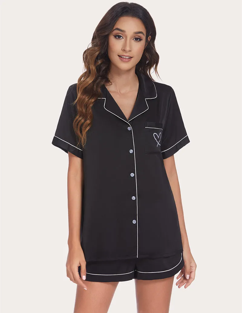 Ekouaer Piping Pajamas Set (US Only)