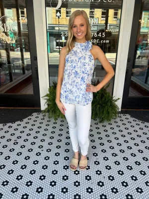 Everleigh Floral Pleated Top