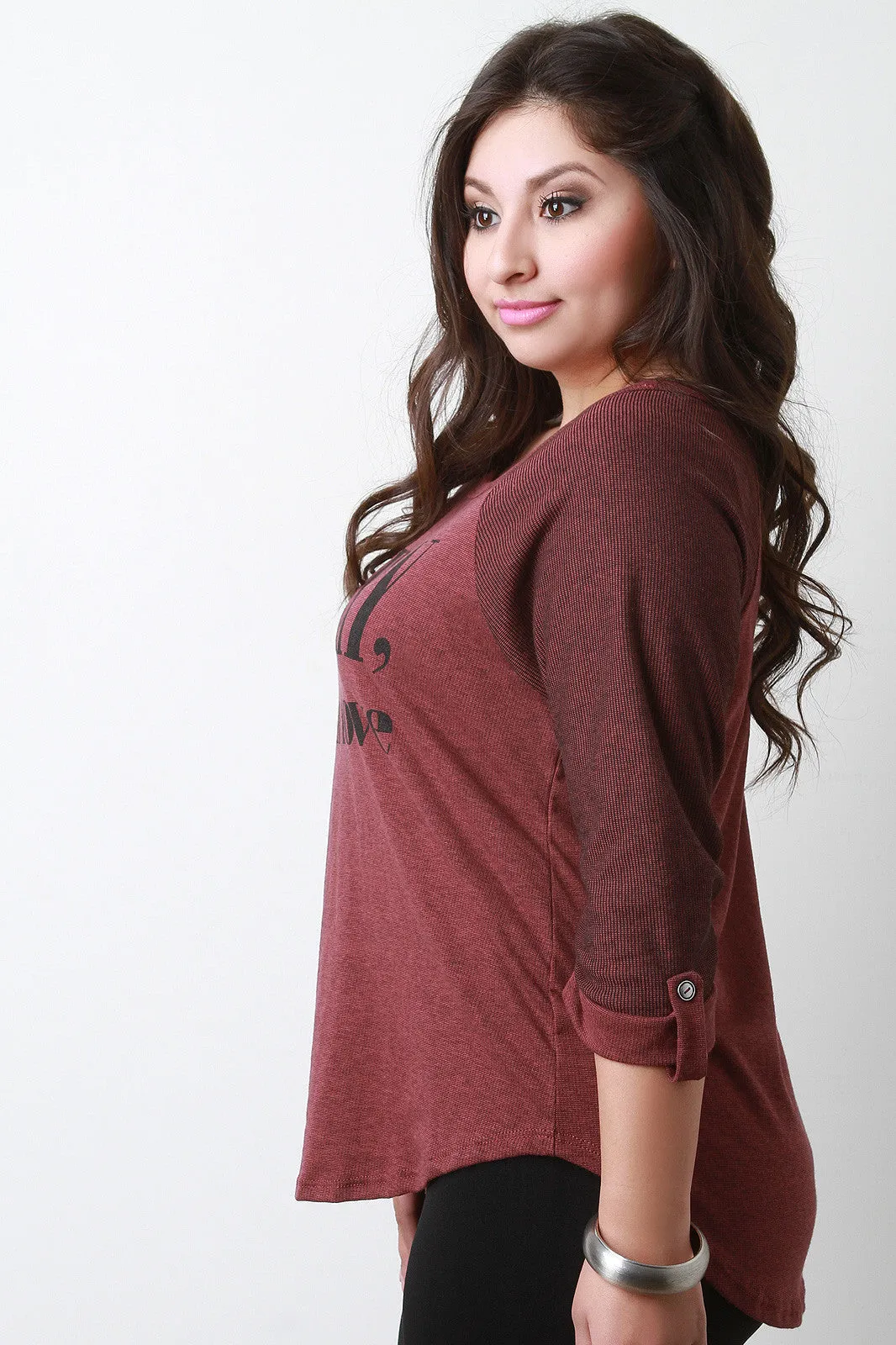 Friday Love Thermal Raglan Top