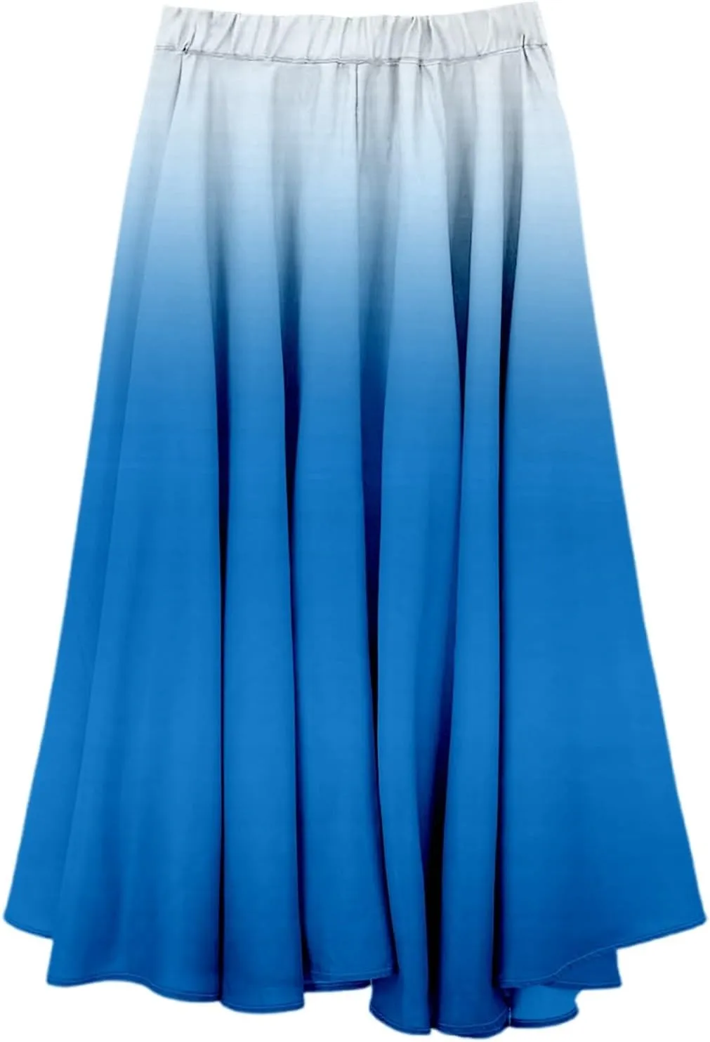 Linen Skirts for Women,Boho Maxi Skirts,Elastic Waist Long Skirt Double Layer Bohemian Beach A-Line Dress