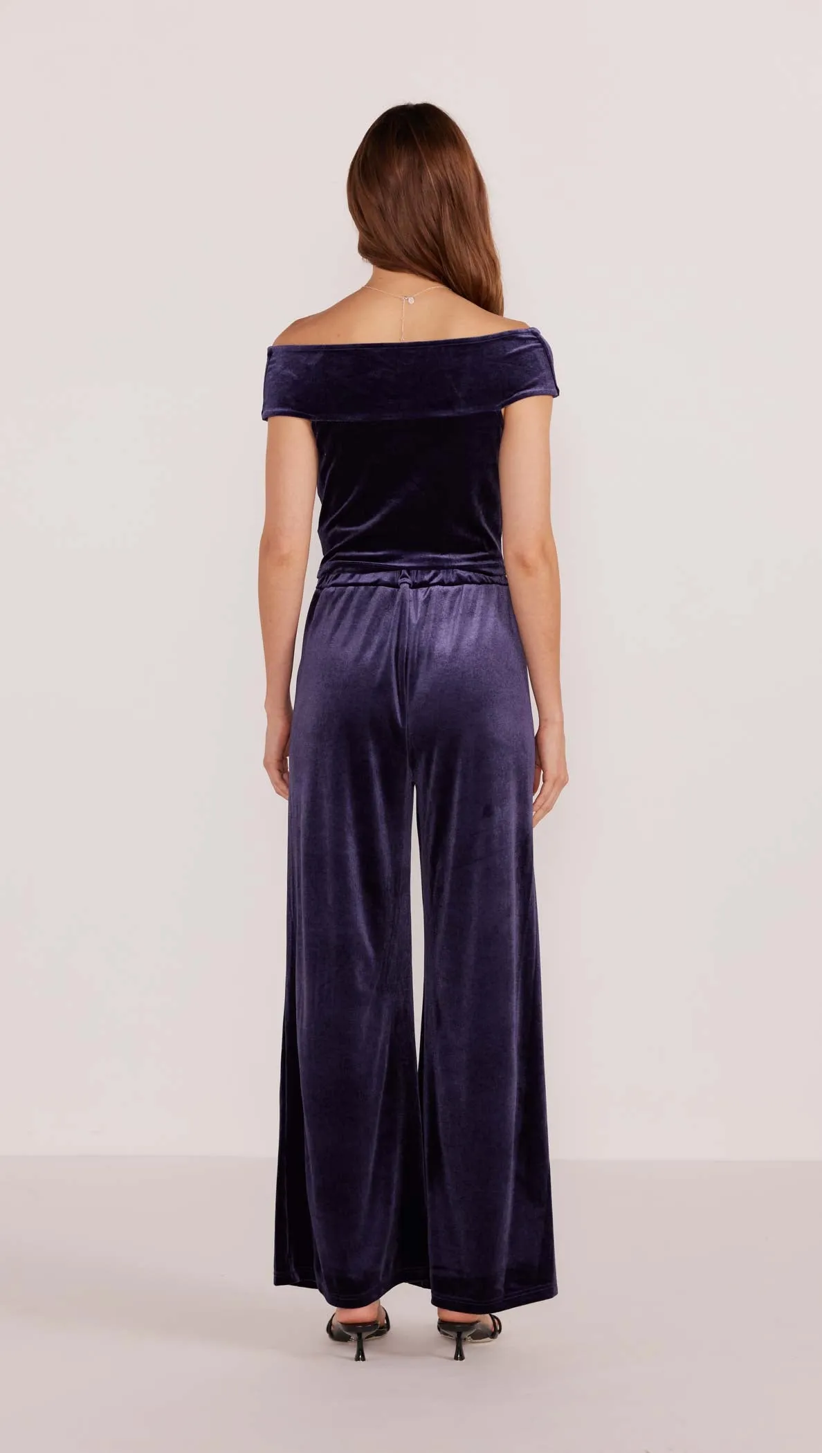 Nisha Velvet Off Shoulder Top