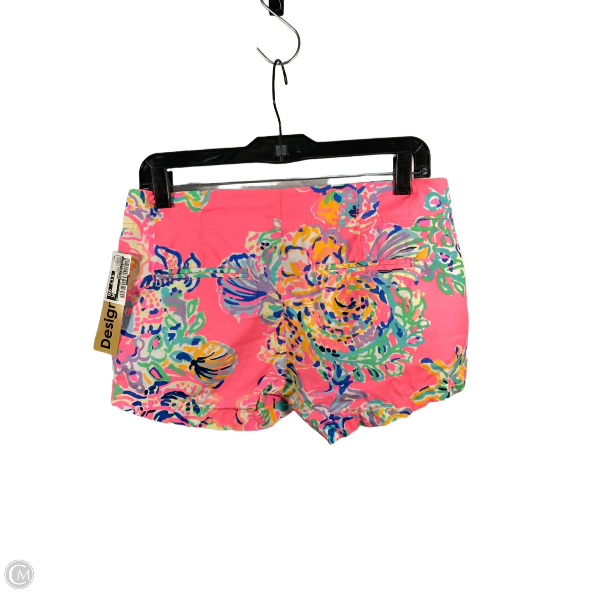 Shorts Designer By Lilly Pulitzer In Green & Pink, Size: 0