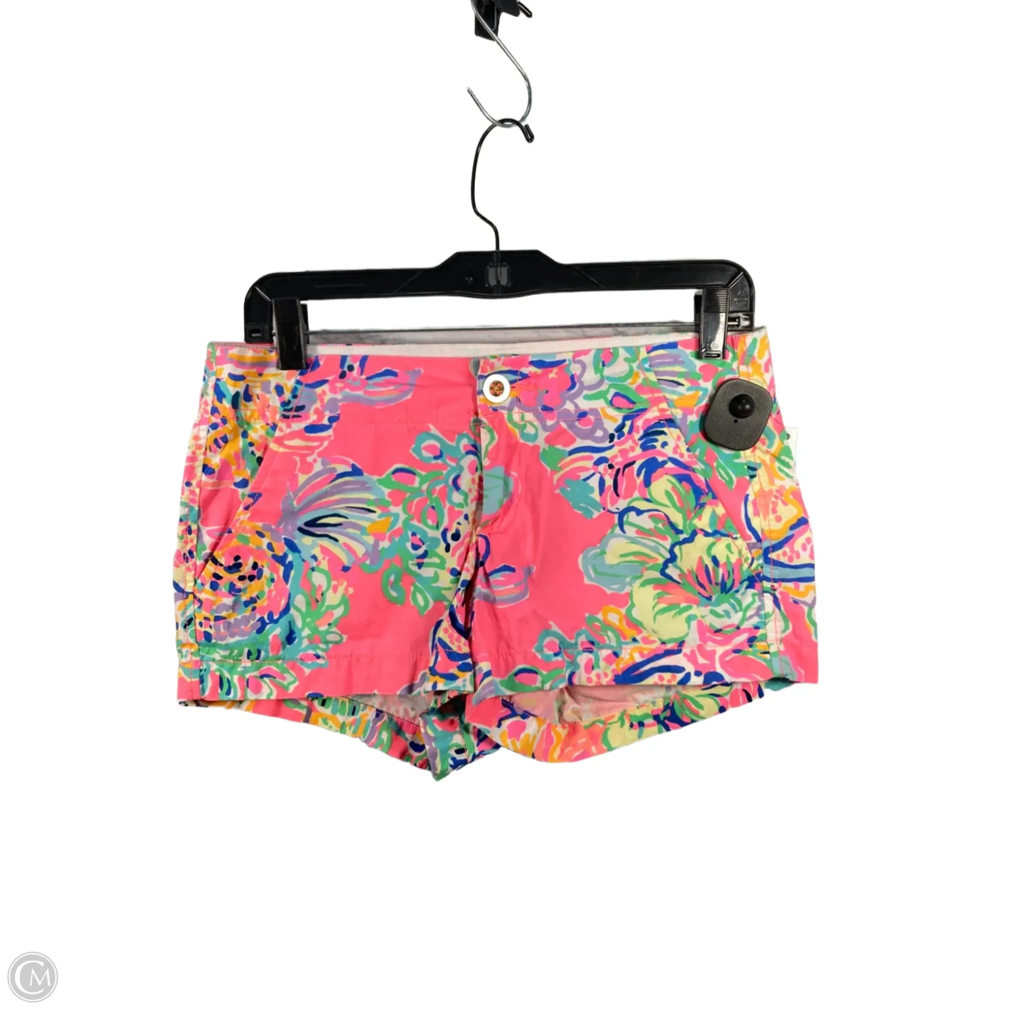 Shorts Designer By Lilly Pulitzer In Green & Pink, Size: 0
