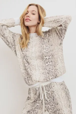 Snake Print Mini Thermal Top