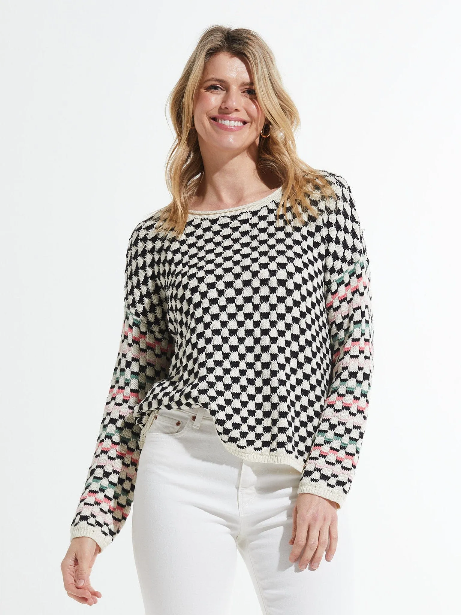 Zaket and Plover Checkered Pull-Over Sweater - ZP7452U